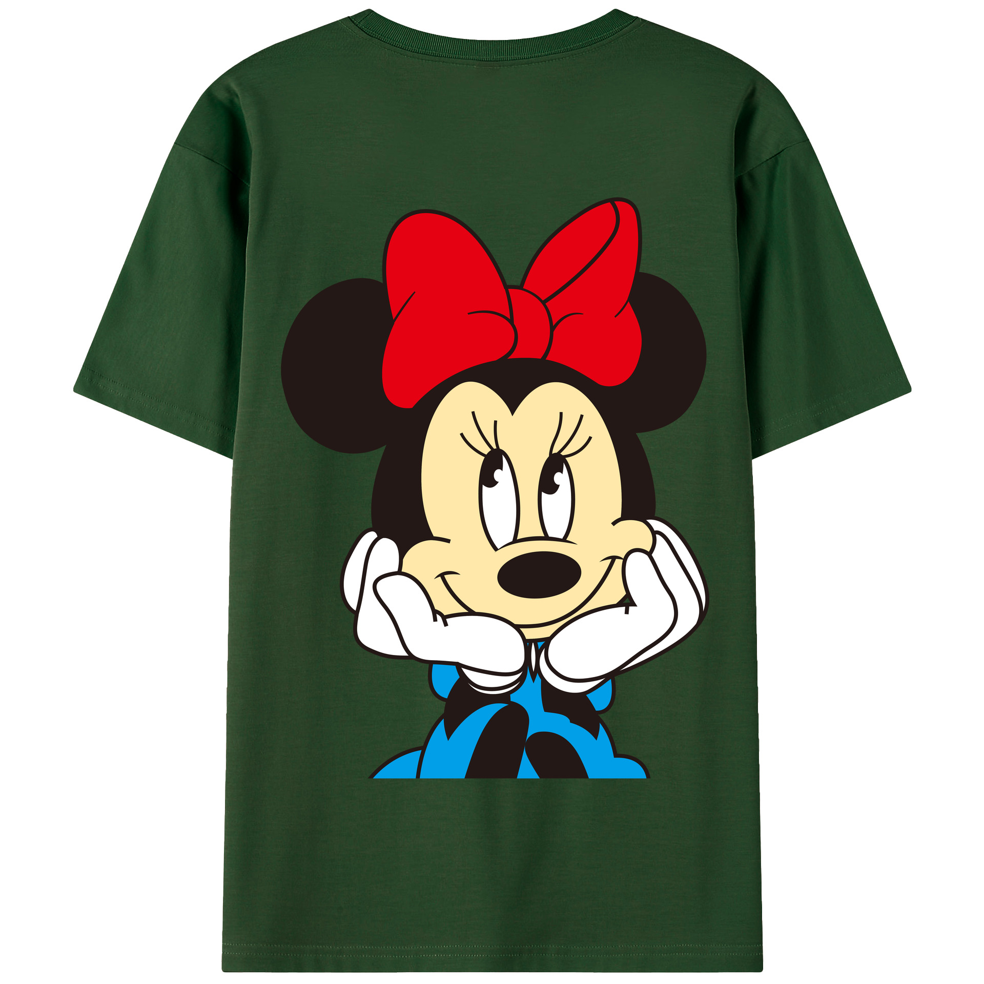 （画像用） ミッキーマウス Mickey Mouse 綿100％半袖Tシャツ（背面プリント）